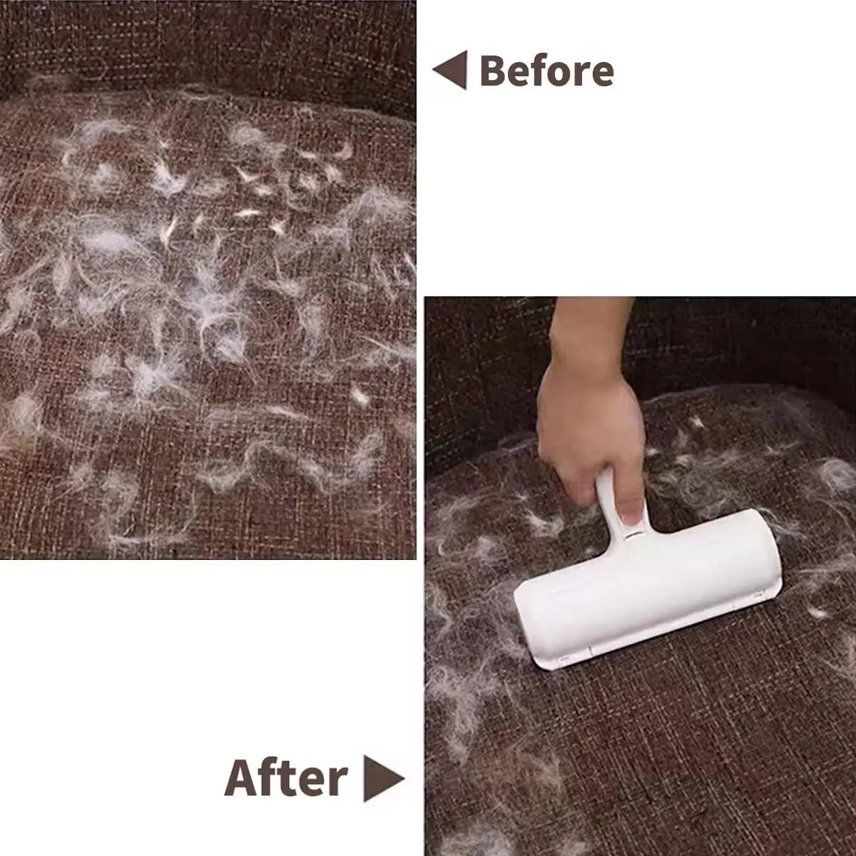 EazyPets Reusable Pet Hair Remover Roller – Self-Cleaning