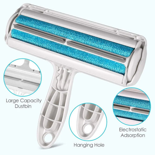EazyPets Reusable Pet Hair Remover Roller – Self-Cleaning