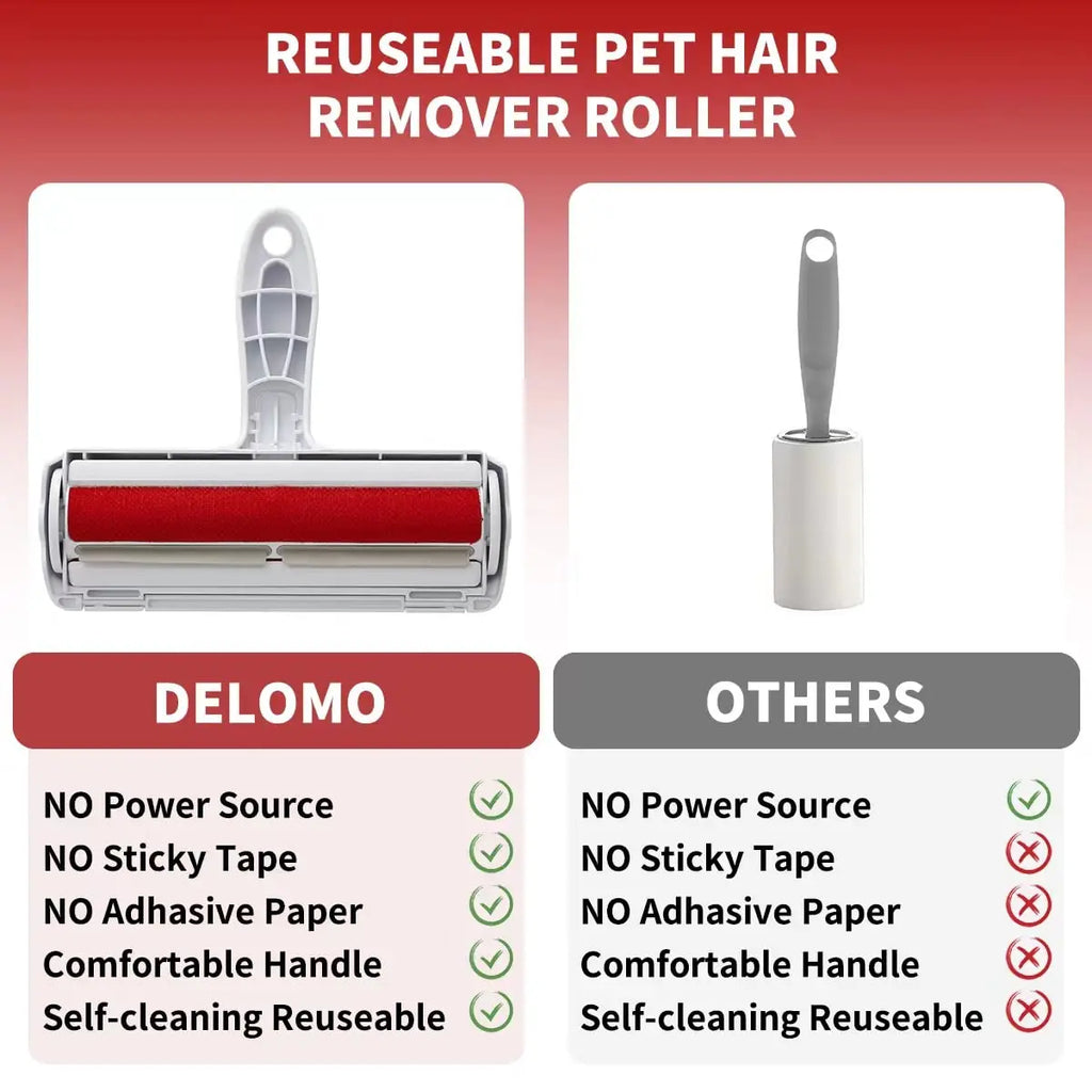 EazyPets Reusable Pet Hair Remover Roller – Self-Cleaning