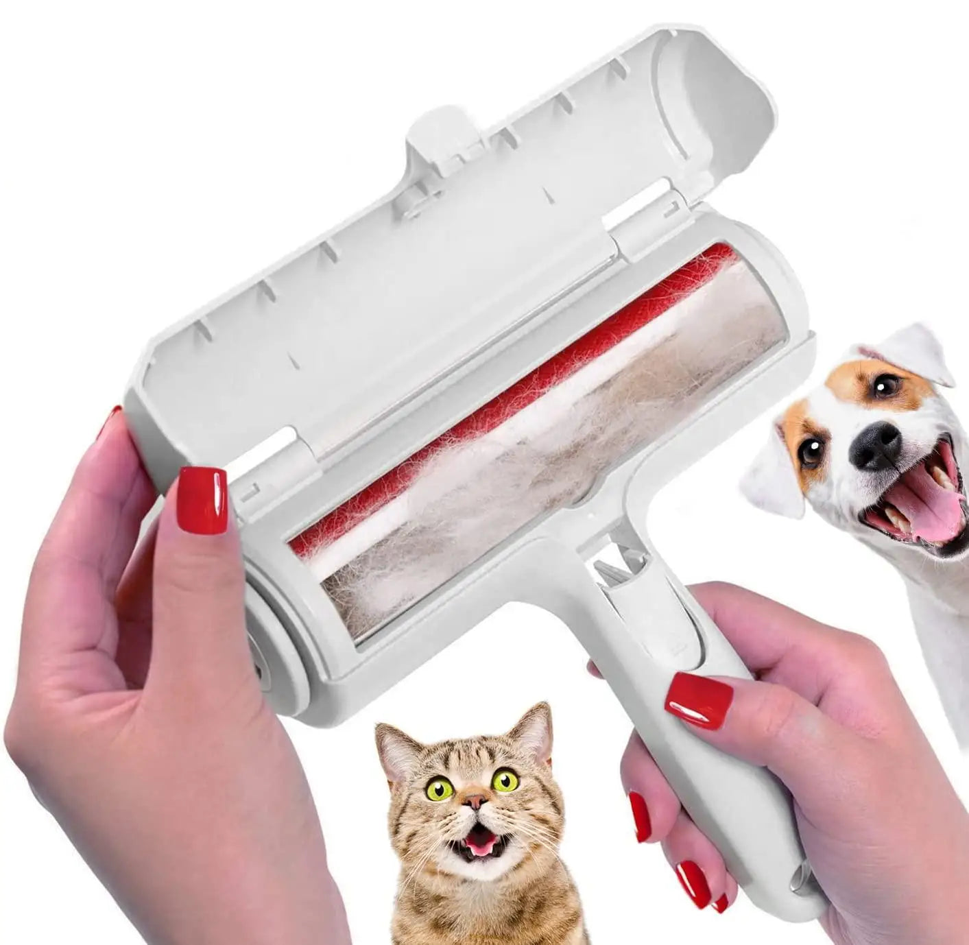 EazyPets Reusable Pet Hair Remover Roller – Self-Cleaning